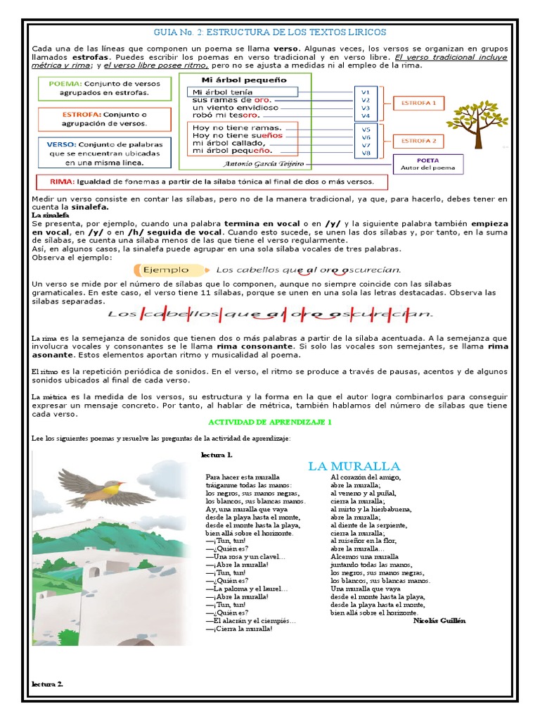 Tipos de versos: ritmo, rima y métrica | PDF | Rima | Ritmo