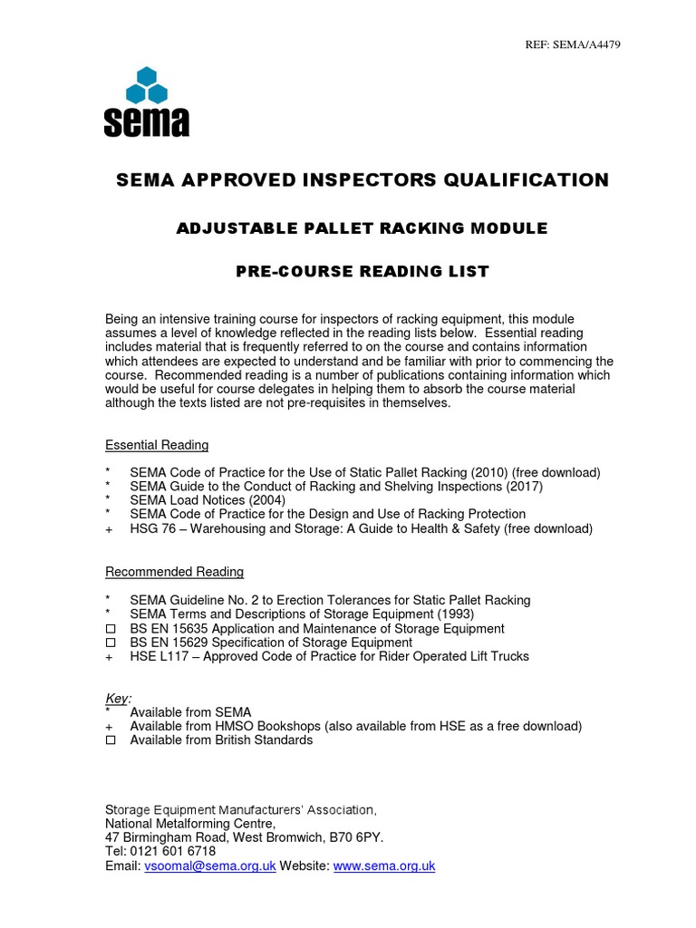 A4479-SARI Pre-Course Reading List | PDF | Business | Technology ...