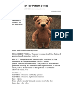 Crochet Bear Toy Pattern (Free) : Ambercraftstore December 28, 2020