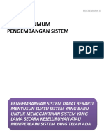 Tinjauan Umum Pengembangan Sistem