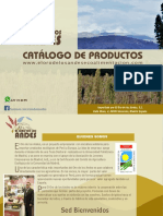 Catálogo de productos ecológicos del Oro de los Andes