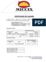 Certificado de Calidad-Accesorios