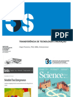 Transferência de Tecnologia E Inovação: Hugo Prazeres, PHD, Mba, Enterpreneur