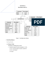 Attachment A Mass Balance (RUN 1) 1. Centrifuge (CF-01) Component Mass (KG/H) Total 11.66