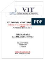 Iot Domain Analyst (Ece3502) : Experiment-6