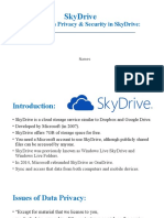 Issues of Data Privacy & Security in Skydrive