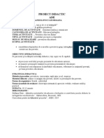 PROIECT DIDACTIC Povestea Celor 3 Fluturi