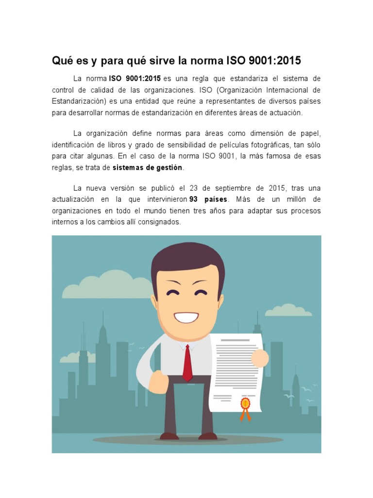 ¿Qué Es Y Para Qué Sirve La Norma Iso 9001? – KOAUJQ