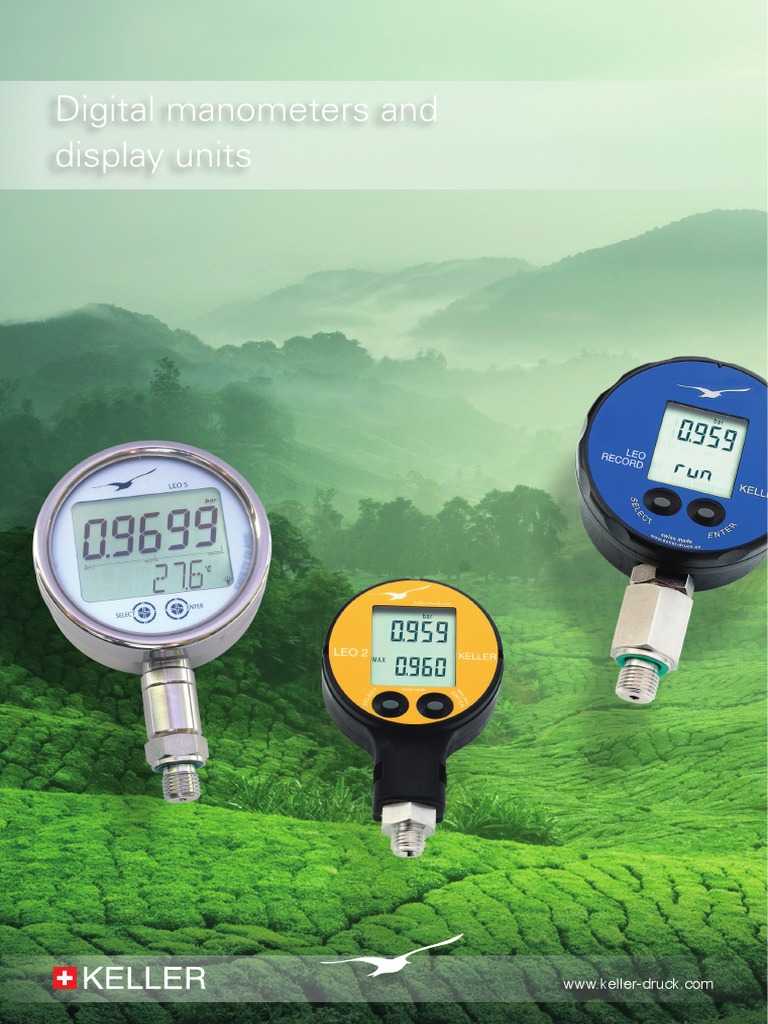 Digital Manometers and Display Units PDF Calibration Pressure