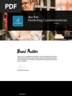 Marketing Communications Audit Template - Brand Auditor