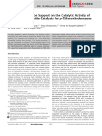 Article Effect of The Carbon Support On The Catalytic Activity of