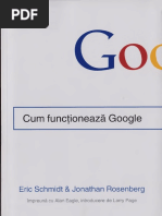 Cum Funcționează Google by Eric Schmidt, Jonathan Rosenberg | PDF