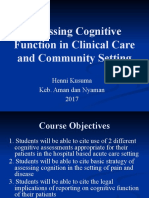 Assessing Cognitive Function in Clinical and Community Settings
