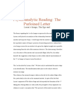 Psychoanalytic Reading: The Purloined Letter: Lacan's Imago, The Ego and