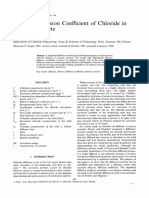 Effective Diffusion Coefficient of Chloride in Porous Concrete