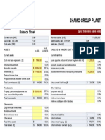 Shamo Group Plast: Balance Sheet
