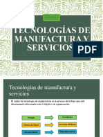 Tecnologías de Manufactura y Servicios