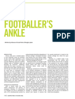 The Footballer's Ankle: Causes and Treatment of Anterior Ankle Impingement