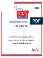 Georgiabest Work Wbl-Yap Certificate