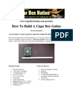 How to Build a Cigar Box Guitar