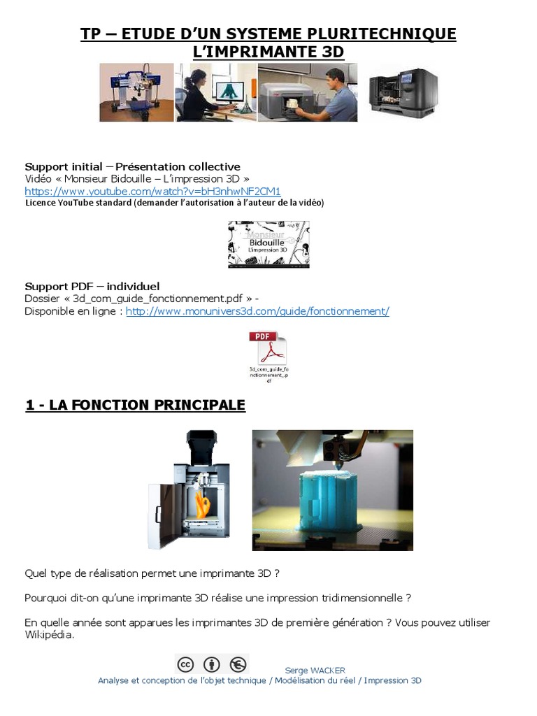 Guide sur l'Impression 3D et CAO | PDF | Impression 3D | Imprimante ...