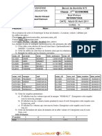 Devoir de Contrôle N°3 - Informatique - Bac Economie & Gestion (2010-2011) MR Youssef Kamoun 1