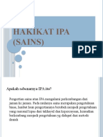 HAKIKAT IPA (SAINS) Pertemuan Pertama