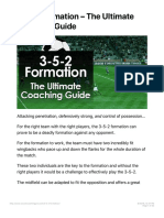 3-5-2 Formation - The Ultimate Coaching Guide