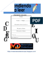 Cuadernillo Aprendiendo A Leer 1° Grado Primaria