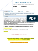 ATIVIDADE  - PROCESSO IV - 7B - 2021.1 - II UNIDADE (1)