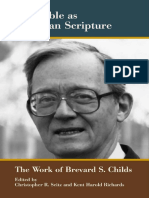 (Biblical Scholarship in North America 25) Christopher R. Seitz, Kent Harold Richards - The Bible As Christian Scripture - The Work of Brevard S. Childs-Society of Biblical Literature (2013)