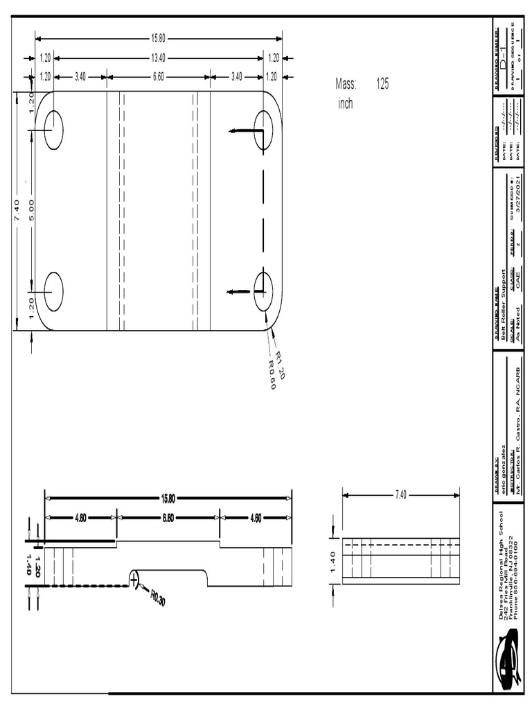 Belt Roller Support Assembly Drawing | PDF