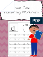 Lower Case Handwriting Worksheets: ©mrs. Karle's Sight and Sound Reading™