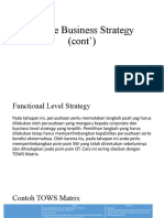 Simple Business Strategy Functional Level