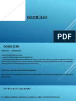 3 Domicilio. Representacion Procesal. Patrocinio Letrado