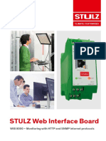 STULZ Web Interface Board: WIB 8000 - Monitoring With HTTP and SNMP Internet Protocols