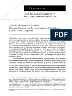 La Emancipación Hispanoamericana y Los Bicentenarios: Un Primer Repertorio Bibliográfico