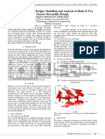 A Review Paper On Design, Modelling and Analysis of Shaft of Two Furrow Reversible Plough