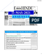 The Hindu News Analysis - 11 May 2021 - Shankar IAS Academy: Past Year Preliminary Questions Session
