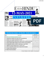 The Hindu News Analysis - 12 May 2021 - Shankar IAS Academy: Past Year Preliminary Questions Session