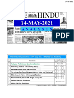 The Hindu News Analysis - 14 May 2021 - Shankar IAS Academy: Past Year Preliminary Questions Session