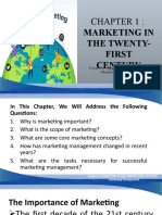 Chapter 1 - Marketing in The Twenty First Century