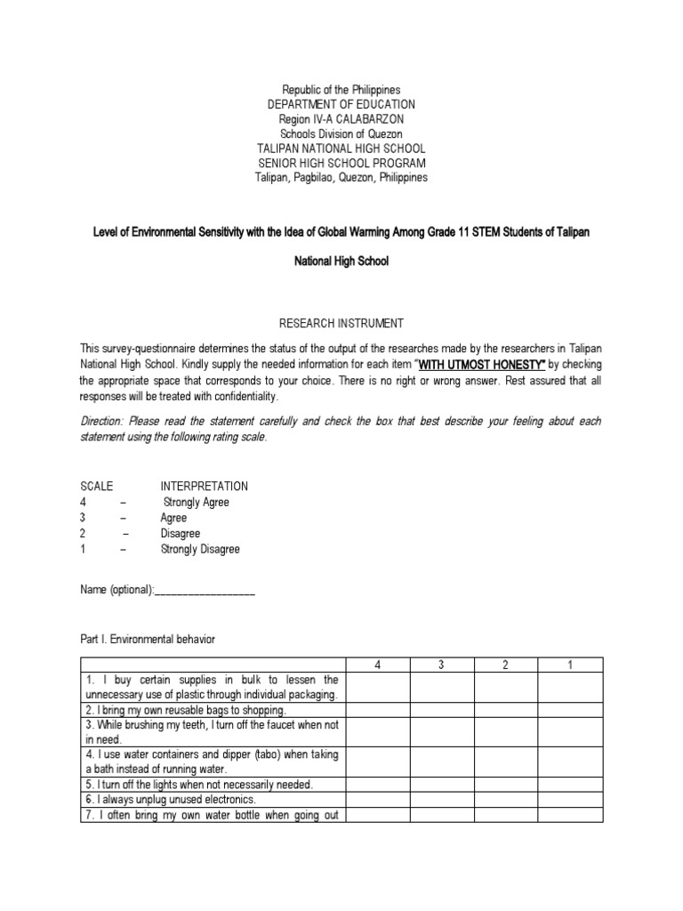 Questionnaire PDF Waste Reuse