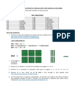 Actividades de Matemática Semana Del 29 de Marzo y 05 de Abril