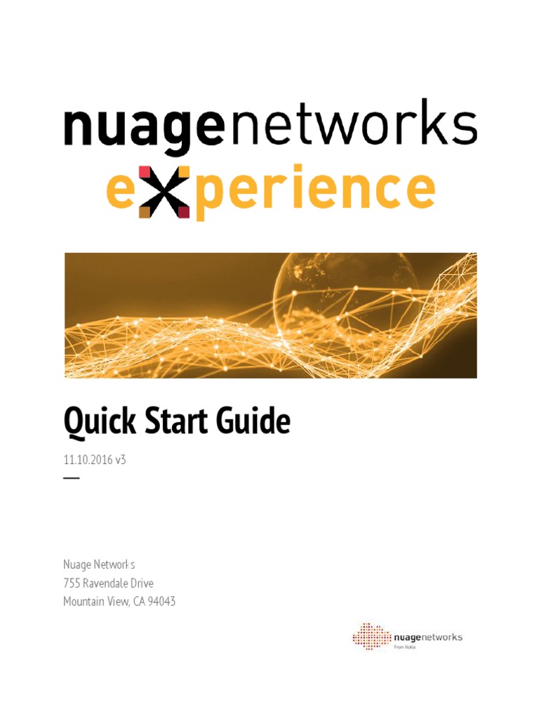 NuageX QuickStartGuide Public v1 | PDF | Virtualization | Cloud Computing