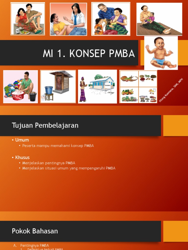 Konsep PMBA untuk Ibu dan Anak Sehat | PDF | Pengembangan Diri ...