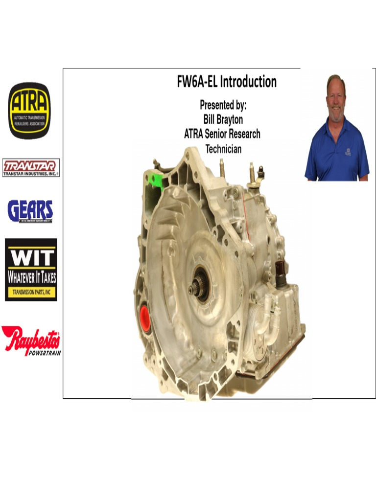 Fw6ael Manual Pdf Automatic Transmission Transmission Mechanics
