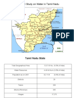 Statistical Study On Water in Tamil Nadu