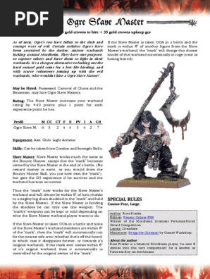 Mord - Hired Sword - Ogre Slave Master