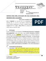 Demanda de Alimentos Milagros Fachin